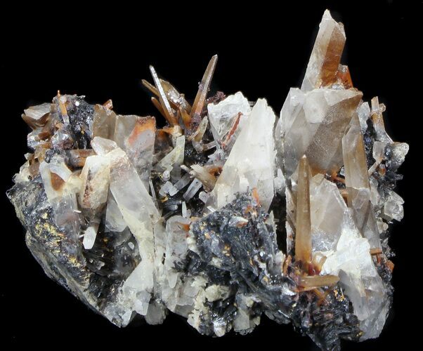 Quartz Crystals With Hematite - Jinlong Hill, China #35951